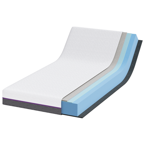 vidaXL Mattresses White and Grey 90 x 200 cm