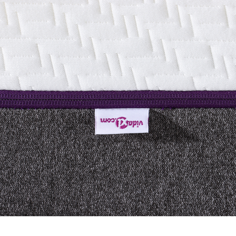 vidaXL Mattresses White and Grey 100% polyester jacquard fabric
