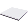 vidaXL Mattresses White and Grey 100% polyester jacquard fabric