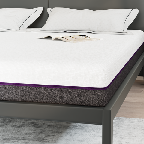 vidaXL Mattresses White and Grey 100% polyester jacquard fabric