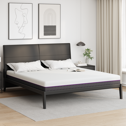 vidaXL Mattresses White and Grey 100% polyester jacquard fabric