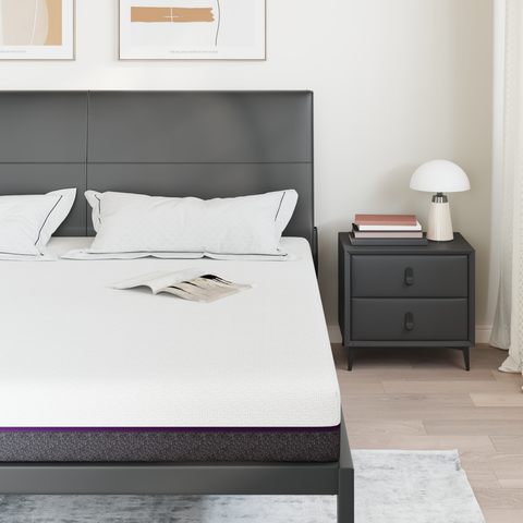 vidaXL Mattresses White and Grey 100% polyester jacquard fabric