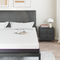 vidaXL Mattresses White and Grey 100% polyester jacquard fabric
