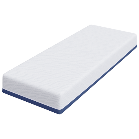 vidaXL Mattresses White and Blue 100% polyester jacquard fabric