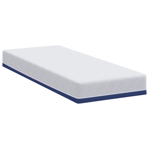 vidaXL Mattresses White and Blue 100% polyester jacquard fabric