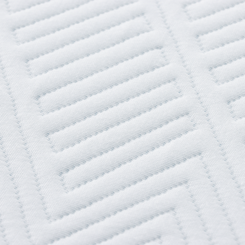 vidaXL Mattresses White and Blue 100% polyester jacquard fabric