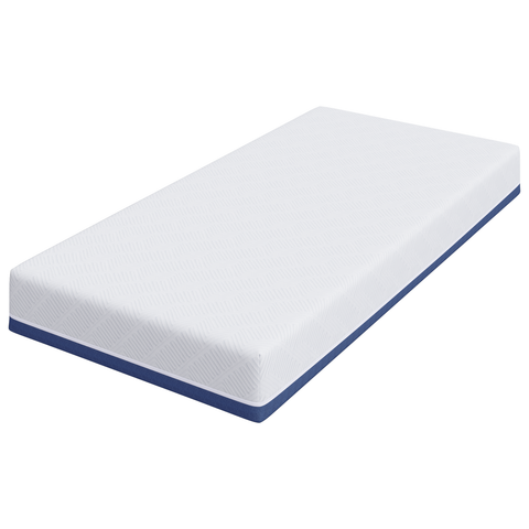 vidaXL Mattresses White and Blue 100% polyester jacquard fabric