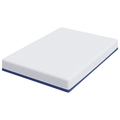 vidaXL Mattresses White and Blue 100% polyester jacquard fabric