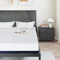 vidaXL Mattresses White and Blue 100% polyester jacquard fabric