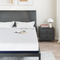 vidaXL Mattresses White and Blue 100% polyester jacquard fabric