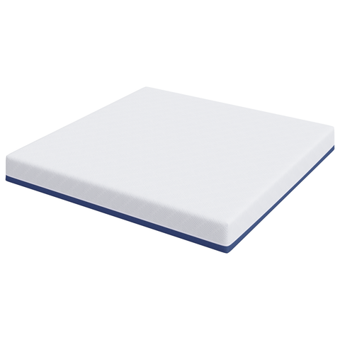 vidaXL Mattresses White and Blue 100% polyester jacquard fabric