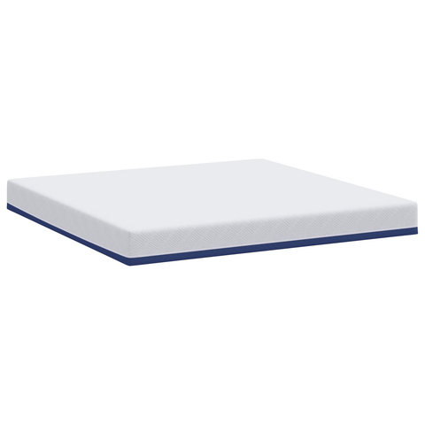 vidaXL Mattresses White and Blue 100% polyester jacquard fabric