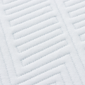 vidaXL Mattresses White and Blue 100% polyester jacquard fabric