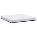 vidaXL Mattresses White and Blue 100% polyester jacquard fabric