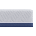 vidaXL Mattresses White and Blue 100% polyester jacquard fabric