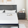 vidaXL Mattresses White and Blue 100% polyester jacquard fabric