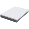 vidaXL Mattresses White and Grey 100% polyester jacquard fabric