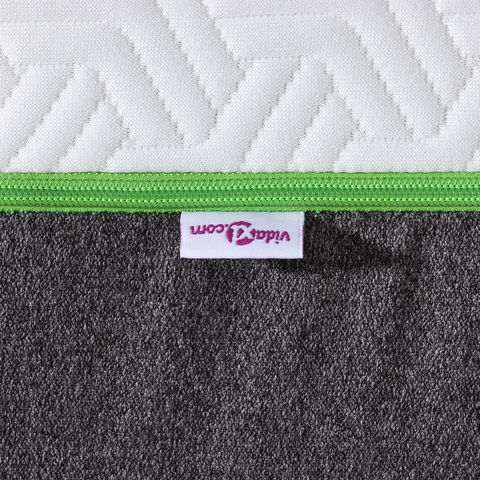 vidaXL Mattresses White and Grey 100% polyester jacquard fabric