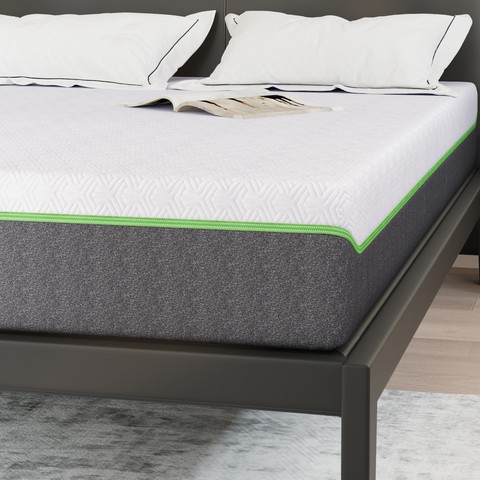 vidaXL Mattresses White and Grey 100% polyester jacquard fabric