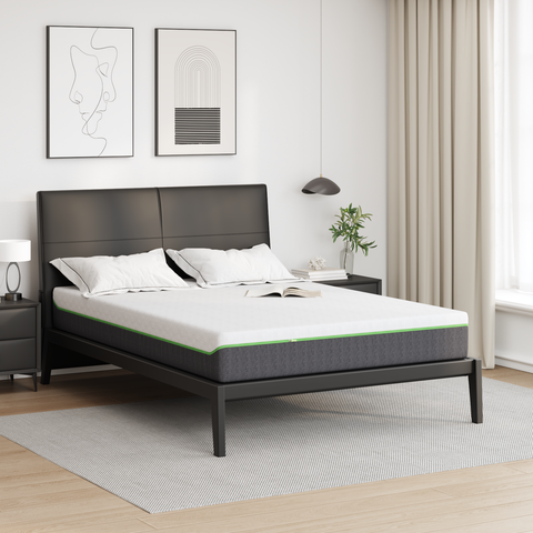 vidaXL Mattresses White and Grey 100% polyester jacquard fabric