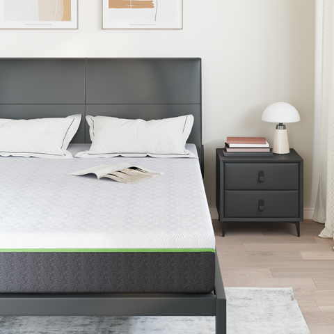 vidaXL Mattresses White and Grey 100% polyester jacquard fabric