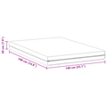 vidaXL Mattresses White 140 x 190 cm 100% polyester fabric