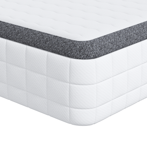vidaXL Mattresses 2 pcs White, Grey 70 x 190 cm Knitted fabric