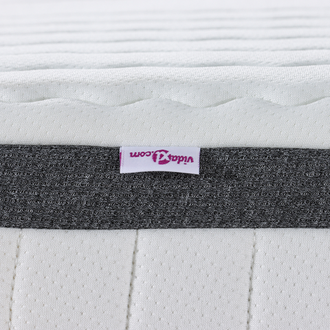 vidaXL Mattresses 2 pcs White, Grey 70 x 200 cm Knitted fabric