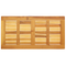vidaXL Table Top 90x45x2,2 cm Rectangular Solid Wood Acacia