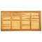 vidaXL Table Top 110x55x2,2 cm Rectangular Solid Wood Acacia