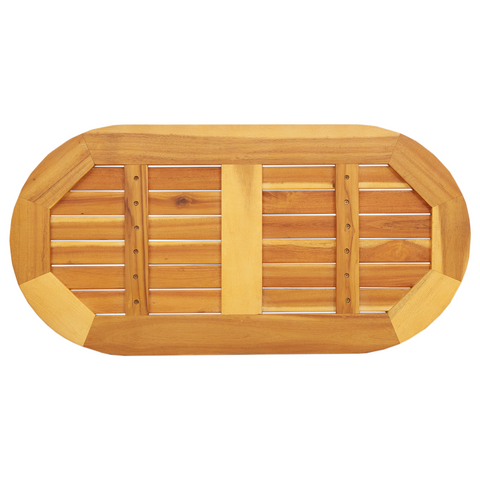 vidaXL Table Top 80x40x2,2 cm Oval Solid Wood Acacia