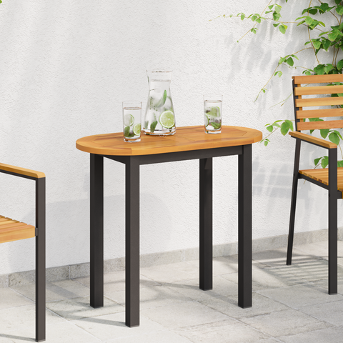 vidaXL Table Top 80x40x2,2 cm Oval Solid Wood Acacia