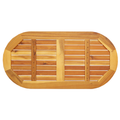 vidaXL Table Top 100x50x2.2 cm Oval Solid Wood Acacia