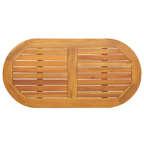 vidaXL Table Top 100x50x2.2 cm Oval Solid Wood Acacia