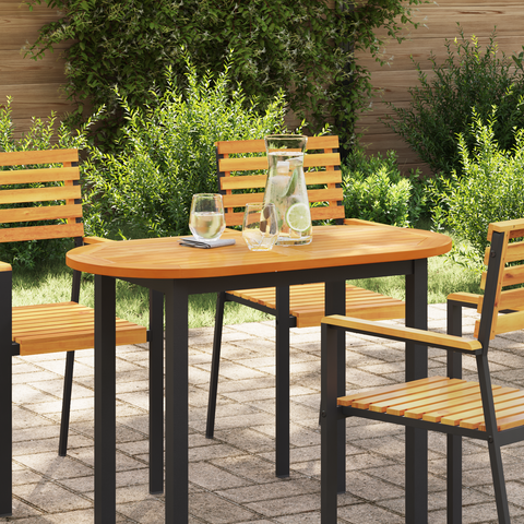 vidaXL Table Top 100x50x2.2 cm Oval Solid Wood Acacia