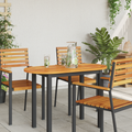 vidaXL Table Top 100x50x2.2 cm Oval Solid Wood Acacia