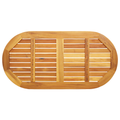 vidaXL Table Top 110x55x2,2 cm Oval Solid Wood Acacia