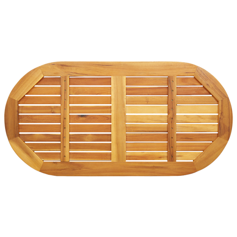 vidaXL Table Top 110x55x2,2 cm Oval Solid Wood Acacia