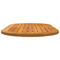 vidaXL Table Top 110x55x2,2 cm Oval Solid Wood Acacia
