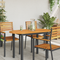 vidaXL Table Top 110x55x2,2 cm Oval Solid Wood Acacia