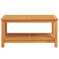 vidaXL Coffee Table 110x55x45 cm Solid Acacia Wood