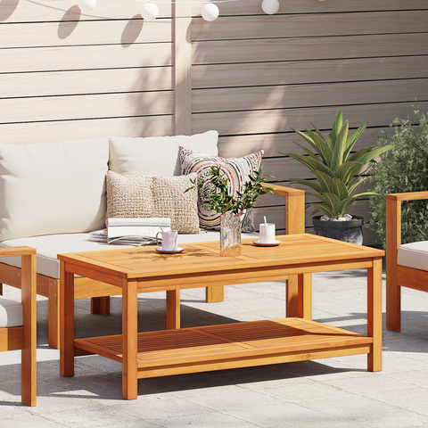 vidaXL Coffee Table 70x40x45 cm Solid Acacia Wood