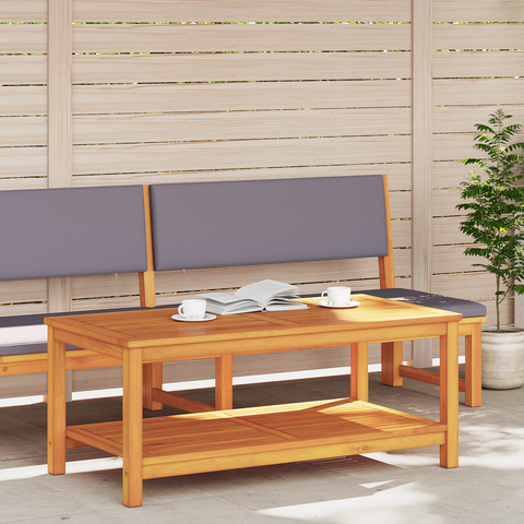 vidaXL Coffee Table 70x40x45 cm Solid Acacia Wood