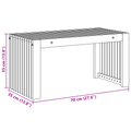 vidaXL Garden Coffee Table 70x35x35 cm Solid Wood Acacia