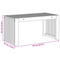 vidaXL Garden Coffee Table 70x35x35 cm Solid Wood Acacia