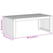 vidaXL Garden Coffee Table 90x45x35 cm Solid Wood Acacia