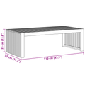 vidaXL Garden Coffee Table 110x55x35 cm Solid Wood Acacia