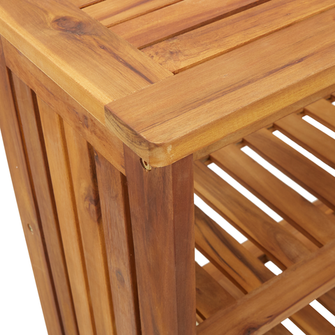 vidaXL Garden Cabinet with Shelf with Storage Brown Solid acacia wood