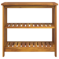 vidaXL Garden Cabinet with Shelf with Storage Brown Solid acacia wood