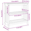 vidaXL Garden Cabinet with Shelf with Storage Brown Solid acacia wood